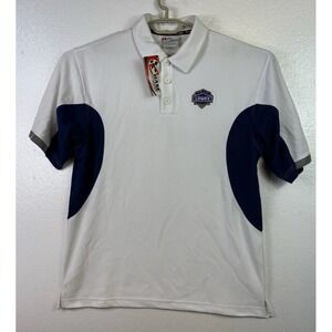 Chase Lowe's Racing #48 Polo Shirt Jimmy Johnson Men Sz Lg NASCAR White Blue New